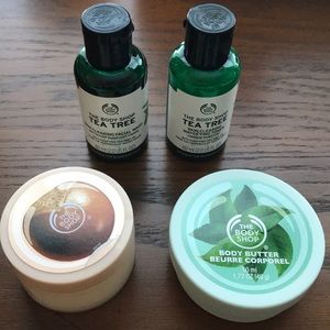 8pc The Body Shop Tea Tree Duo Body butter/scrub